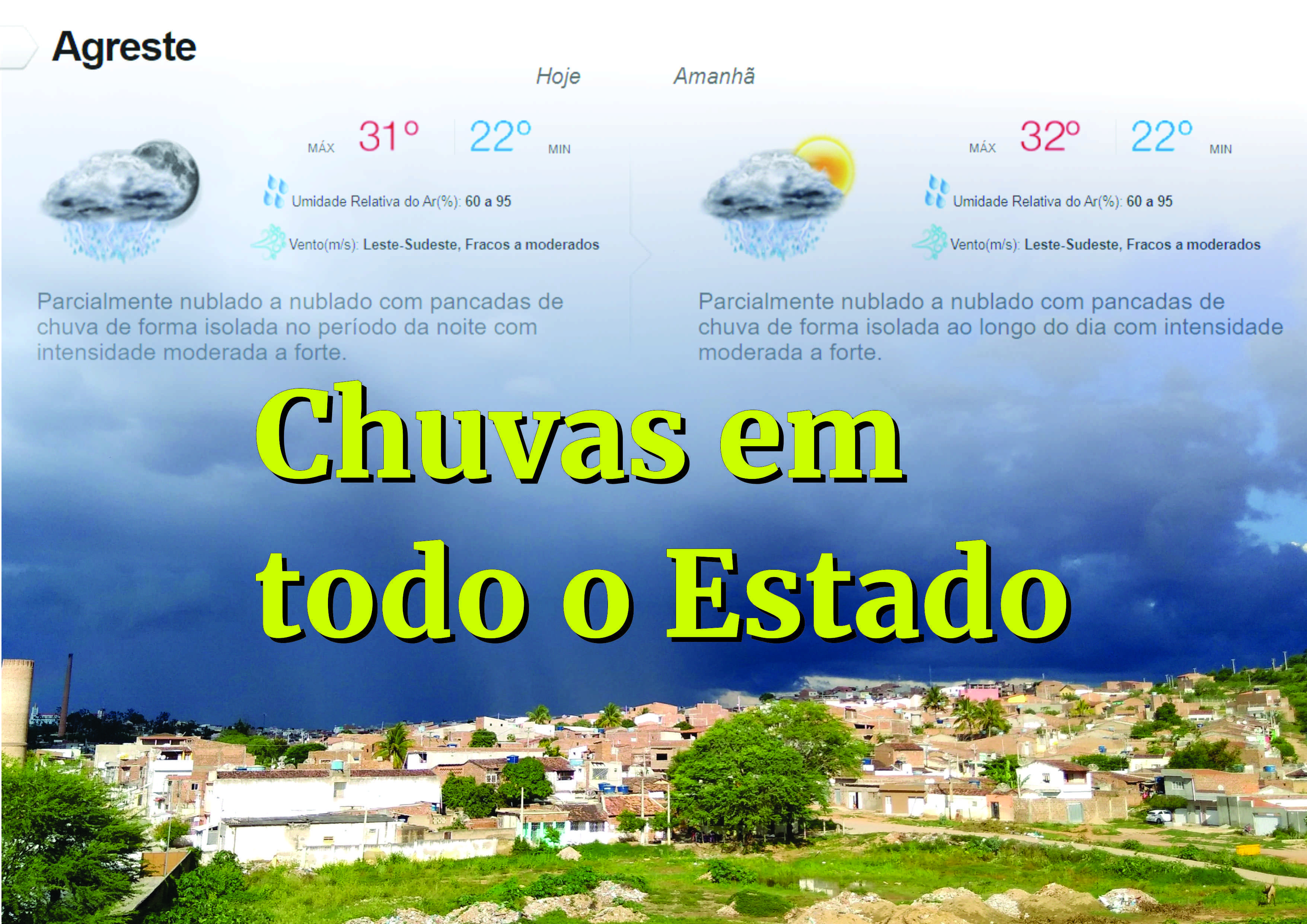 CHUVAS FORTES EM TODO O ESTADO DE PERNAMBUCO