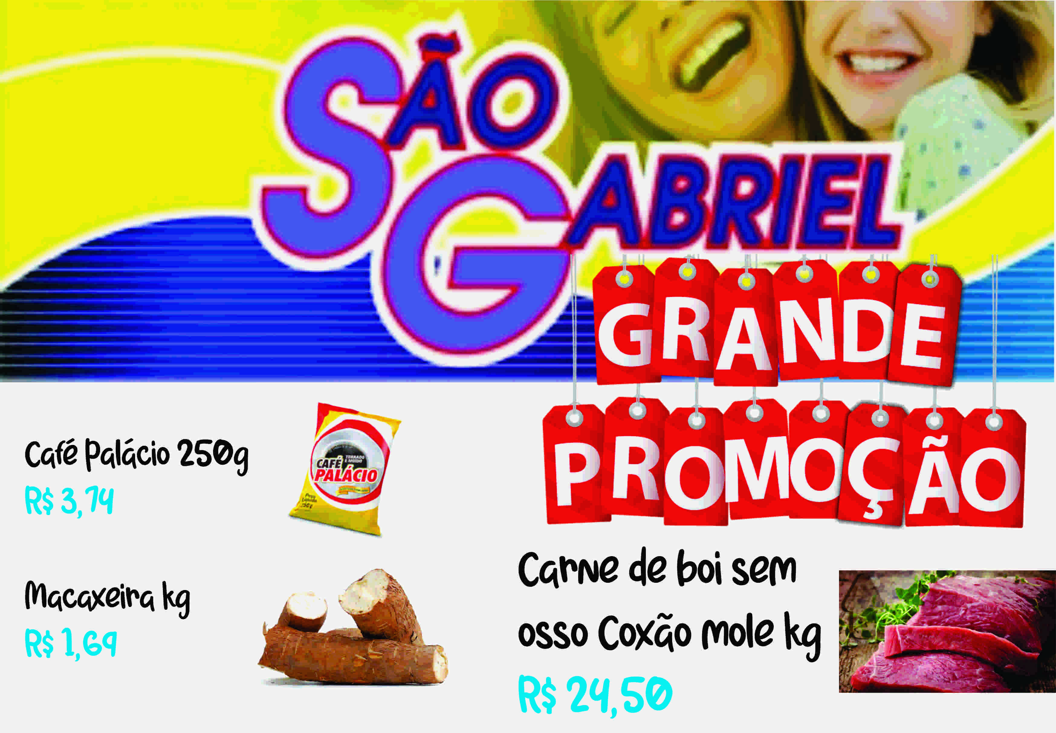 PROMOÇÕES DO SUPERMERCADO SÃO GABRIEL, EM PESQUEIRA