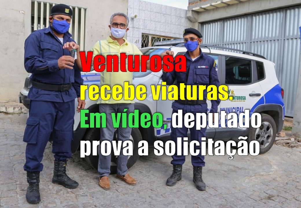 Viaturas vindas para Venturosa foram pedidos do Deputado Federal Sebastião Oliveira. Veja Vídeo!