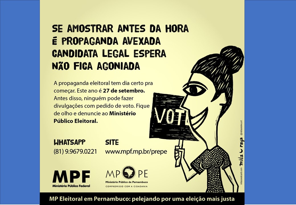 MP Eleitoral em Pernambuco lança campanha educativa com elementos de cordel