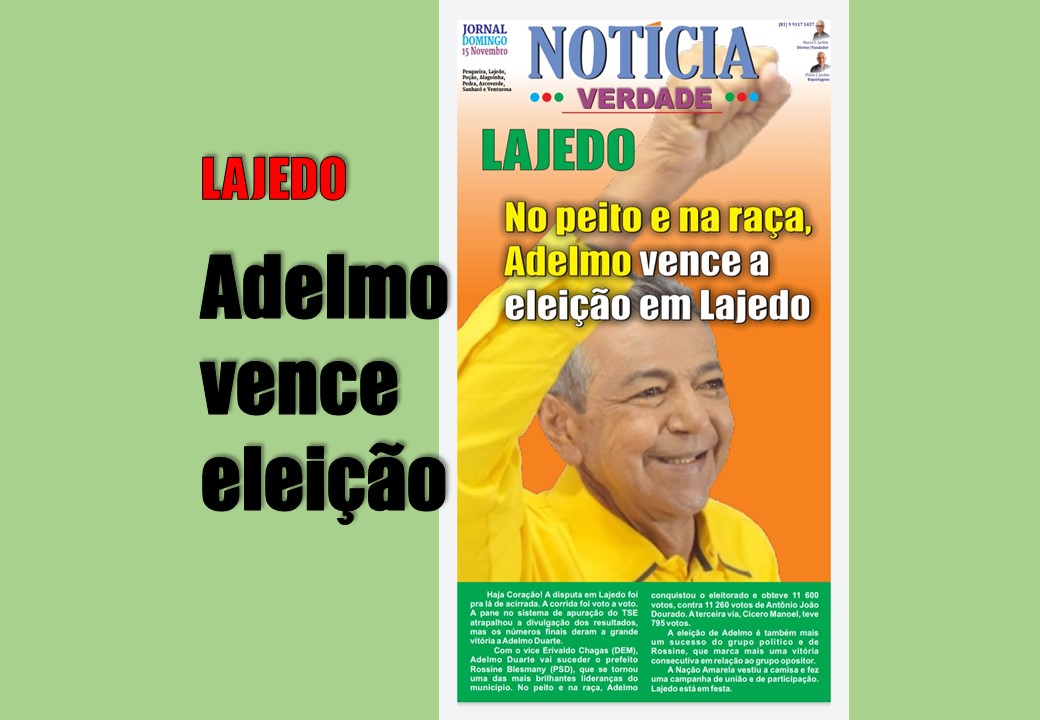 Adelmo Duarte (PSD) vence em Lajedo numa das eleições mais emocionantes do interior de Pernambuco