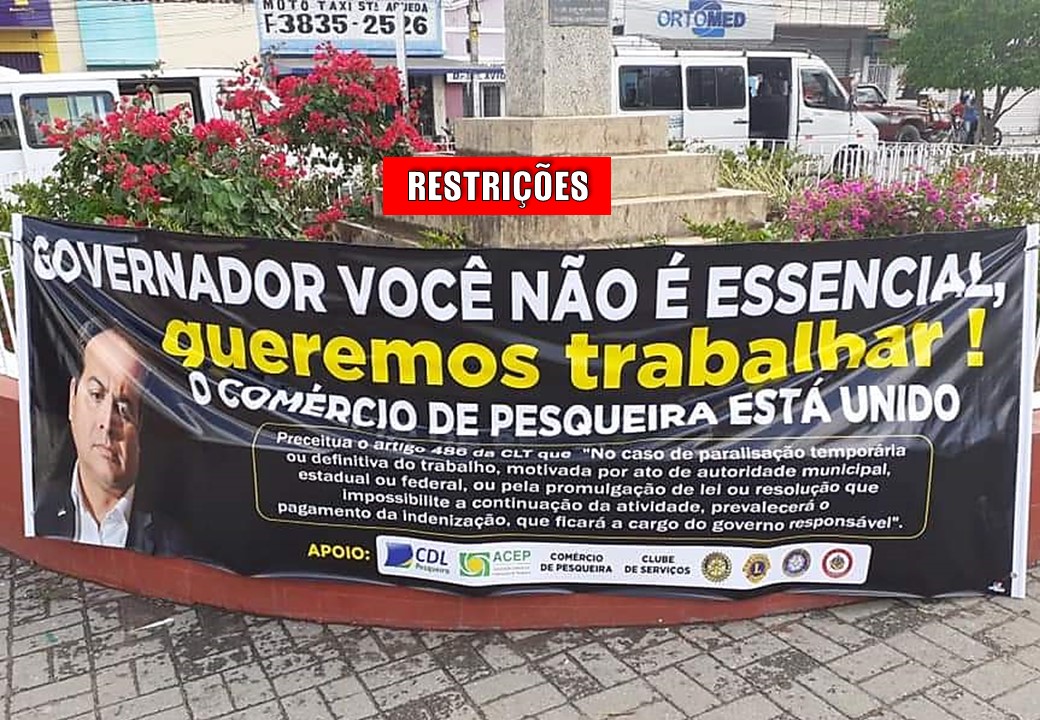 LOCKDOWN | Protesto de comerciantes em Belo Jardim, Pesqueira e Arcoverde
