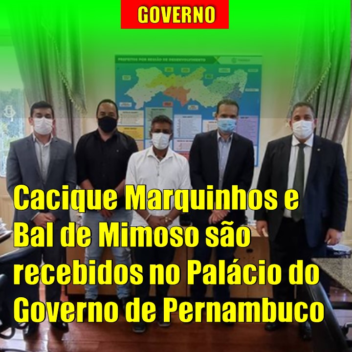 PALÁCIO | Bal de Mimoso e Cacique Marcos são recebidos no Palácio Campo das Princesas, no Recife