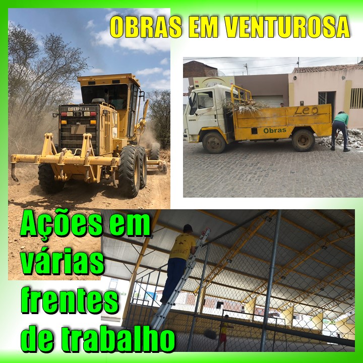 OBRAS & SERVIÇOS URBANOS | Venturosa: ações em várias frentes de trabalho
