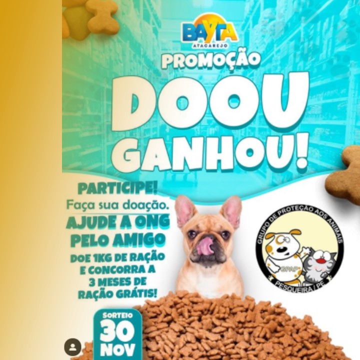 BAYTA ATACAREJO | Festival Pet com ofertas exclusivas em rações e você ainda ajuda a ONG Pêlo Amigo.