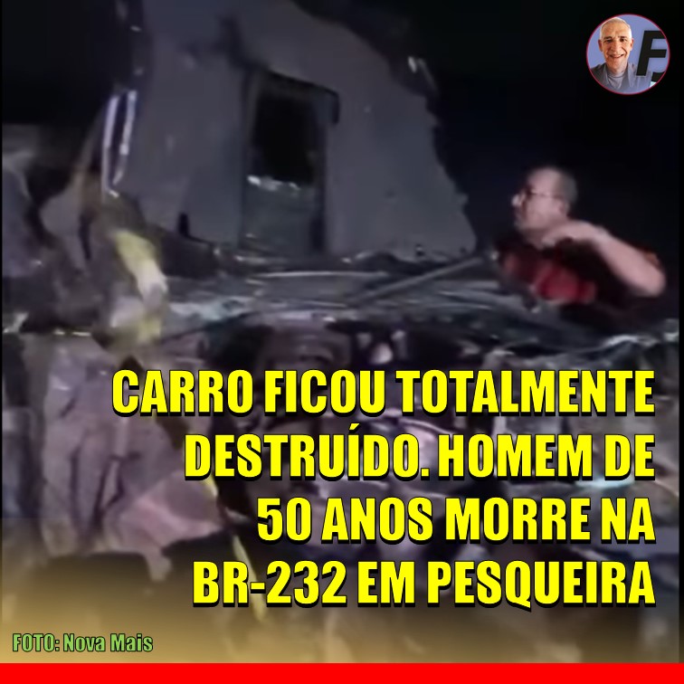 ACIDENTE | Veículo capotou várias vezes e homem de 50 anos morre na BR-232 em Pesqueira