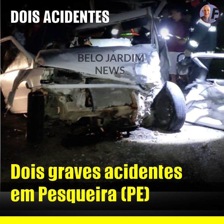 2 ACIDENTES | Vítimas com graves ferimentos foram socorridas nas unidades de Saúde de Pesqueira