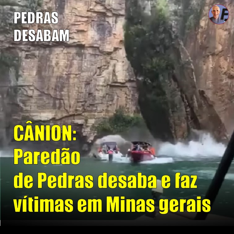 CÂNION | Paredão de pedras desaba e faz vítimas no interior de Minas Gerais. Veja vídeo. Sobe para 6 mortes e vários desaparecidos