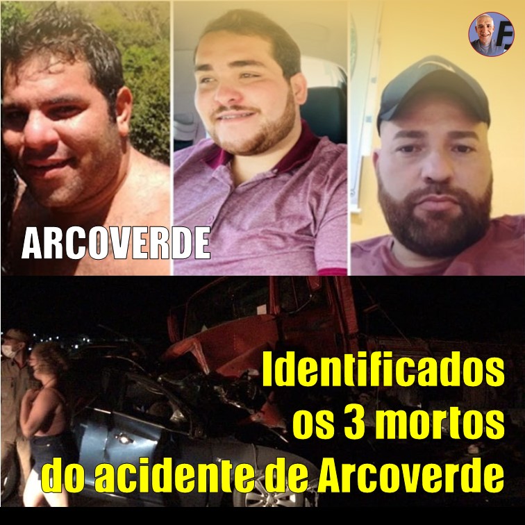TRÊS MORTOS | Identificadas vítimas fatais do gravíssimo acidente em Arcoverde, na noite deste sábado (29)
