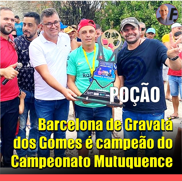 FUTEBOL | Equipe do Barcelona de Poção é campeã do Campeonato Mutuquence de Futebol. Prefeito Emerson Vasconcelos prestigiou o evento. Depois visitou o Assentamento Maniçoba