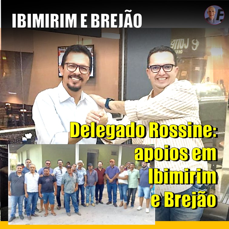 DELEGADO ROSSINE | Pré-candidatura a cada dia mais forte. Rossine conquista apoio de Charles do Cestão, vice-prefeito de Ibimirim, e de importantes lideranças da Oposição de Brejão