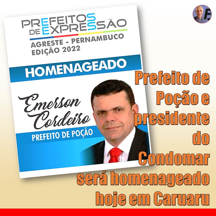 EXPRESSÃO | EMERSON VASCONCELOS, UMA HISTÓRIA DE FORÇA, GARRA E SUCESSO EM POÇÃO, NO AGRESTE E NO MUNICIPALISMO PERNAMBUCANO