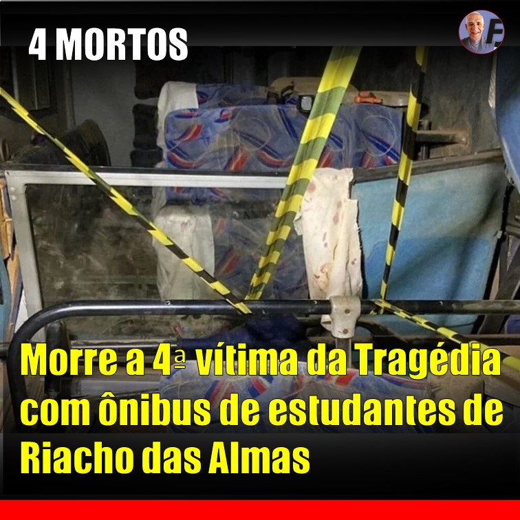 MORRE A QUARTA VÍTIMA DE RIACHO DAS ALMAS | Sobre para 4 número de estudantes mortos na tragédia de Riacho das Almas, Agreste de Pernambuco