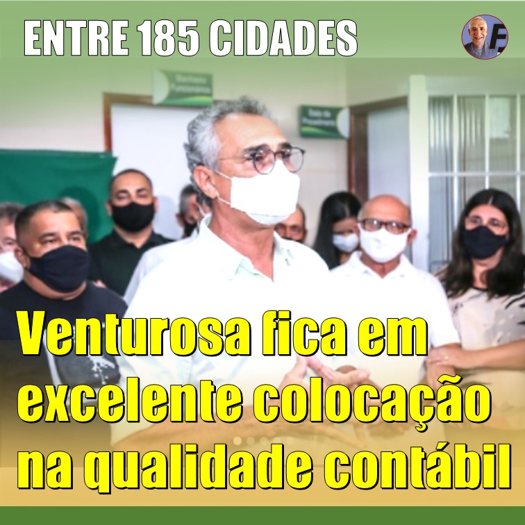 ENTRE 185 CIDADES | Venturosa é o 13º colocado entre os municípios avaliados no ranking de 2021 das melhores contabilidades em Pernambuco