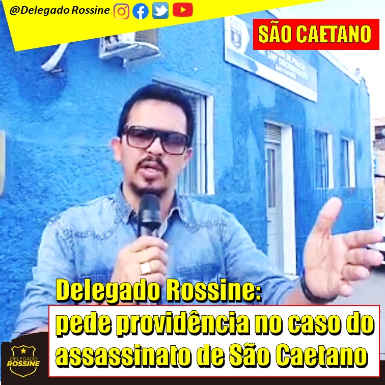 MORTE EM SÃO CAETANO | Ladrões matam para roubar moto em São Caetano. Delegado Rossine se solidariza e pede providências