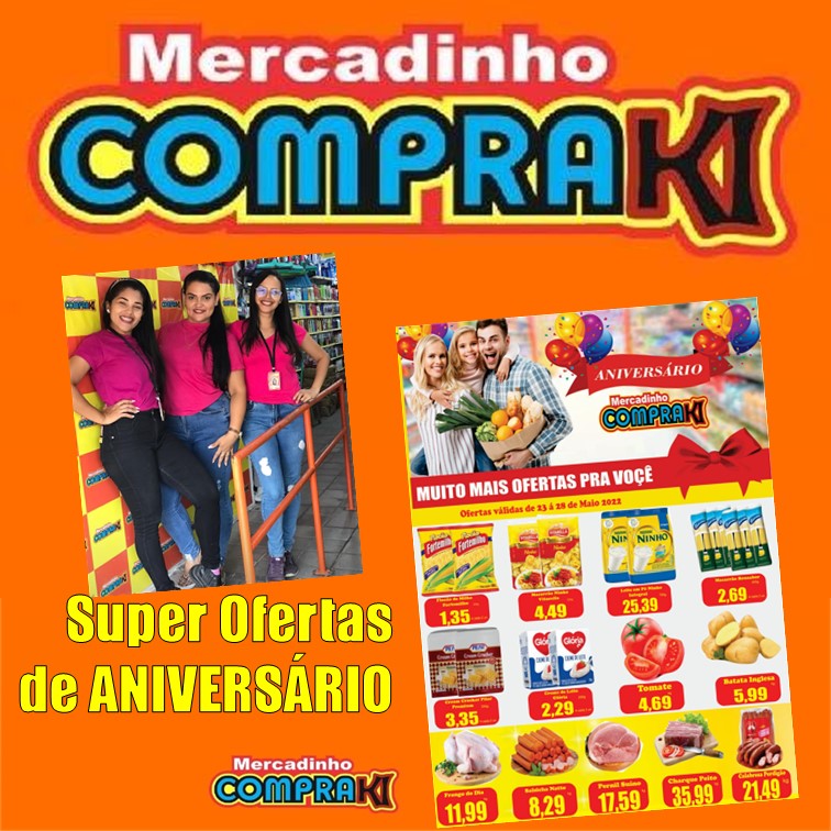 ANIVERSÁRIO | Mercadinho Compraki, em Pesqueira, tem super ofertas de aniversário. Veja as promoções da semana