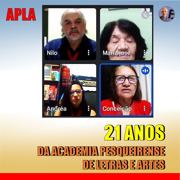 APLA | Academia Pesqueirense de Letras e Artes comemora seu 21º aniversário em formato virtual