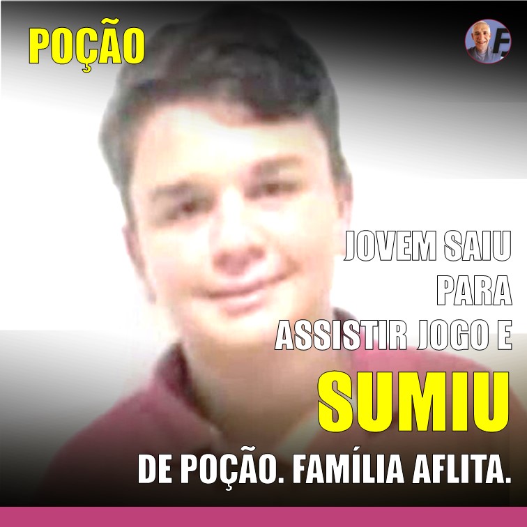 POÇÃO | Rapaz saiu para assistir jogo na quadra e SUMIU! Desesperada, família procura Diego