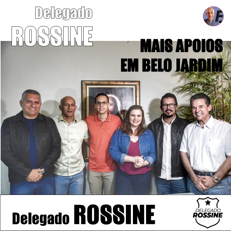 DELEGADO ROSSINE | Marília Arraes recebe apoio de três vereadores de Belo Jardim ligados ao Delegado Rossine: Thallys, Soldado Edvaldo e Doutor Romulo