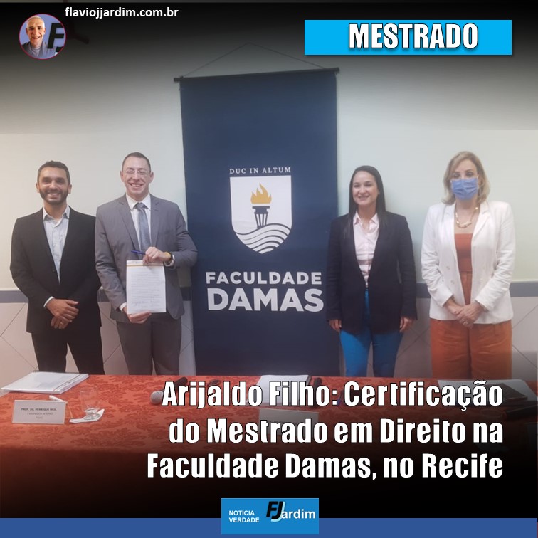 MESTRADO | Defesa e Certificação do Mestrado em Direito do Advogado Arijaldo Filho