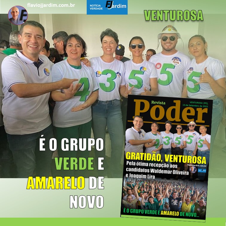 GRATIDÃO, VENTUROSA! Pela ótima recepção aos candidatos Waldemar Oliveira e Joaquim Lira
