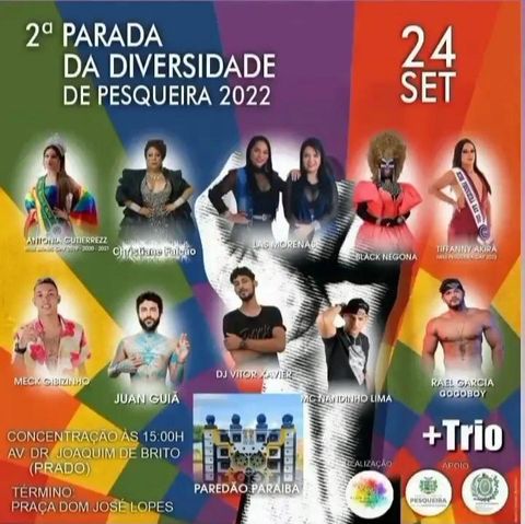 LGBTQIA+| 2° Parada da Diversidade de Pesqueira 2022 com o tema "Todo mundo é livre para ser do jeito que é"