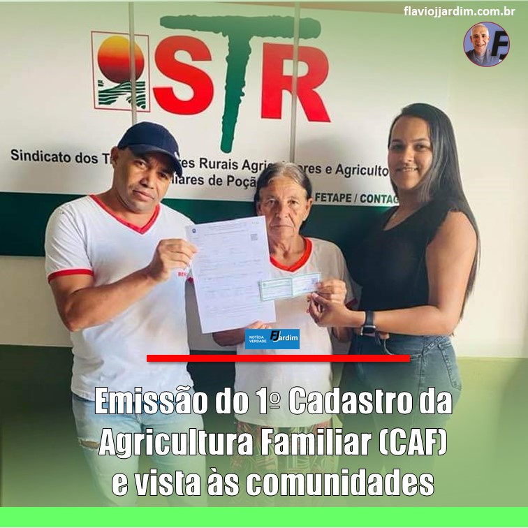 STR POÇÃO | Primeiras inscrições do Cadastro da Agricultura Familiar (CAF) e visita às comunidades