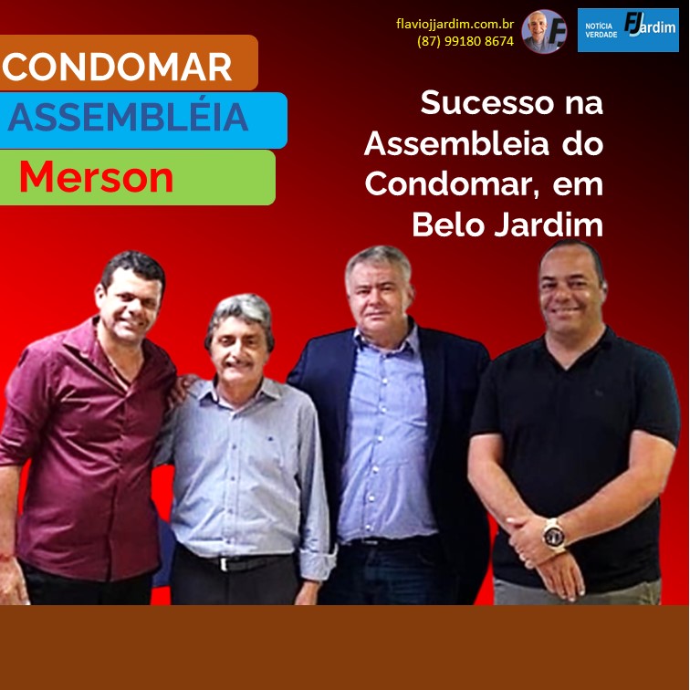 CONDOMAR | Sucesso na Assembleia Geral do Condomar. Prefeitos Emerson, César, Gilvandro e Bal