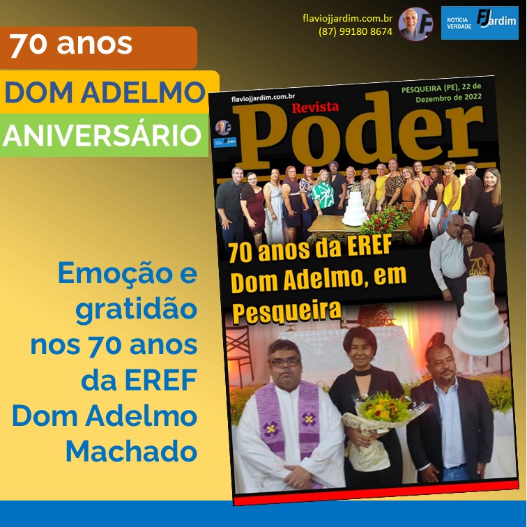 PESQUEIRA | Escola de Referência Dom Adelmo Machado celebra 70 anos e recebe Comenda de Honra ao Mérito. Assista toda a emoção do evento...