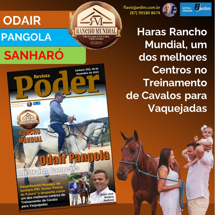 SANHARÓ (PE) | ODAIR JOSÉ BEZERRA BARBOSA, Adestrando cavalos campeões. <strong>O Haras de Odair Pangola</strong>