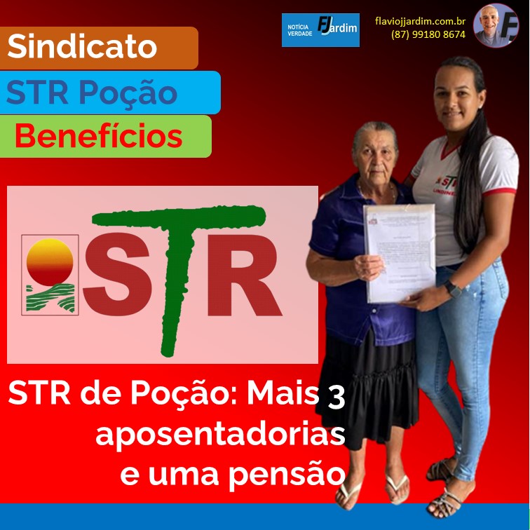STR DE POÇÃO | Mais três aposentadorias rurais e uma pensão concedidas pelo Sindicato de Poção