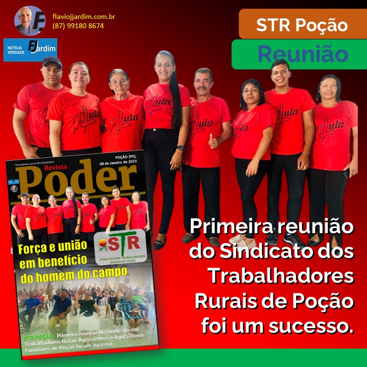 STR POÇÃO | Primeira reunião do Sindicato dos Trabalhadores Rurais Agricultores e Agricultoras Familiares de Poção foi um sucesso