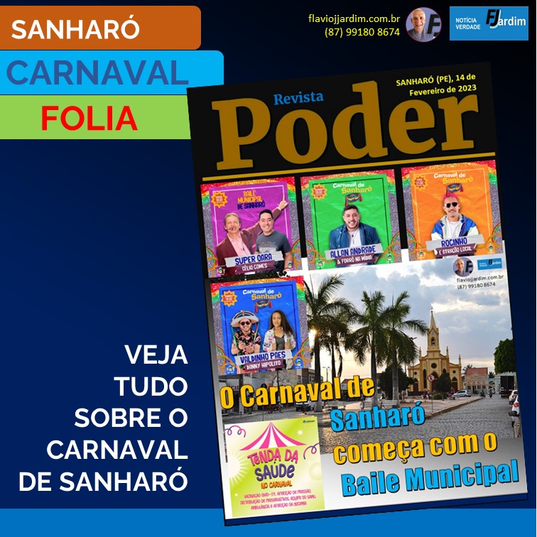 CARNAVAL | Folia do Carnaval de Sanharó começa com o Baile Municipal. Rodrigo Didier fala sobre o evento. Veja as atrações
