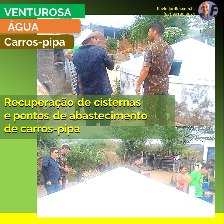 VENTUROSA | Recuperação de cisternas e pontos de abastecimento de carros-pipa