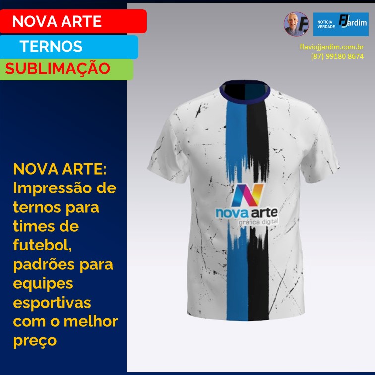 NOVA ARTE | Impressão de ternos para times de futebol, padrões para equipes esportivas com o melhor preço