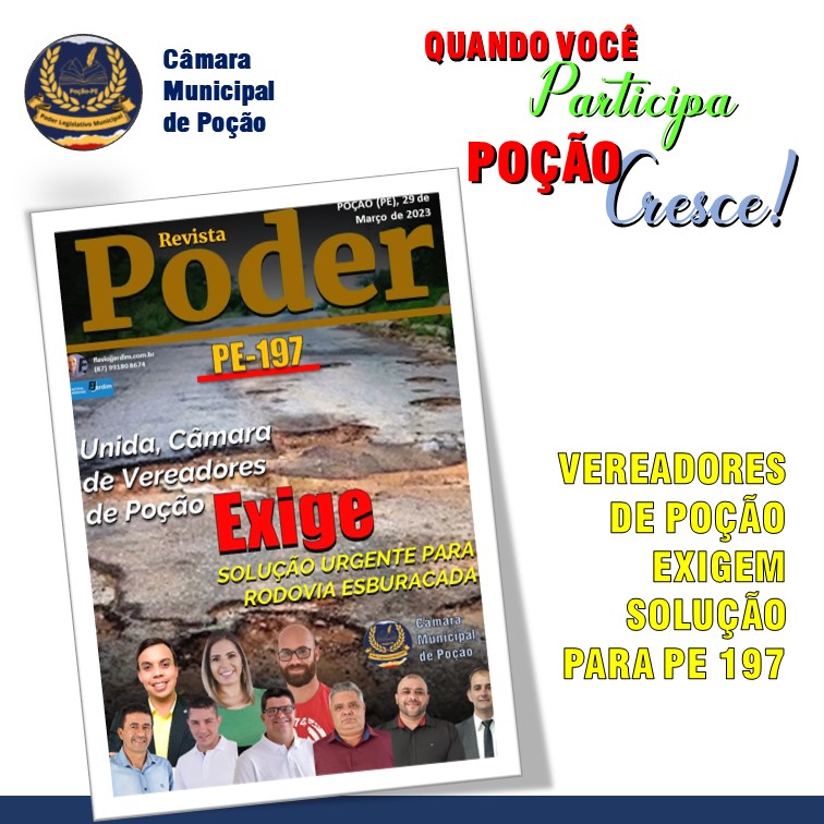 POÇÃO | Todos os vereadores exigem soluções para PE-197, rodovia totalmente esburacada