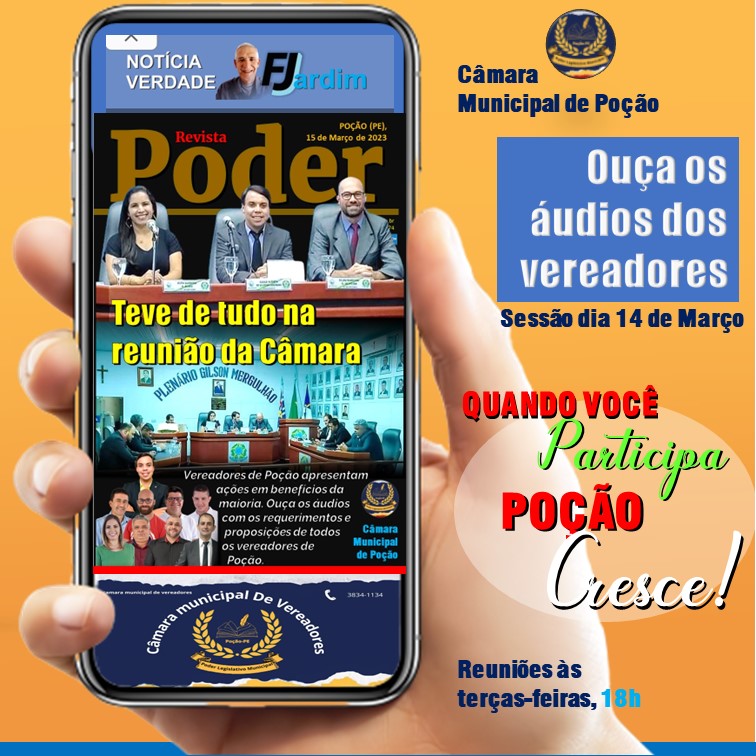 <strong>CÂMARA DE VEREADORES DE POÇÃO</strong> |Projetos, requerimentos e ações que trazem melhorias para Poção
