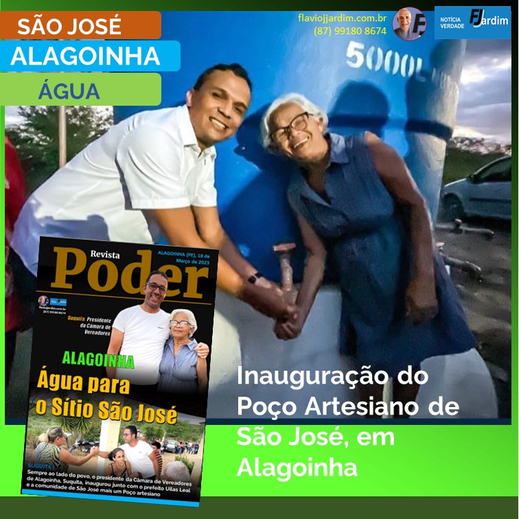 SUQUITA | Às vésperas do Dia de São José, a comunidade de São José, na zona rural de Alagoinha, recebe água