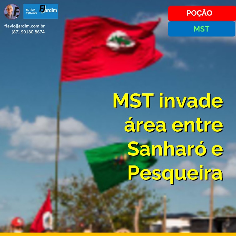 ÁREA EM SANHARÓ | MOVIMENTO DOS SEM TERRA (MST) INVADE TERRAS EM SANHARÓ