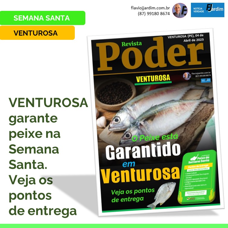 ENTREGA DO PEIXE | Venturosa garante peixe na Semana Santa. Veja os pontos de entrega