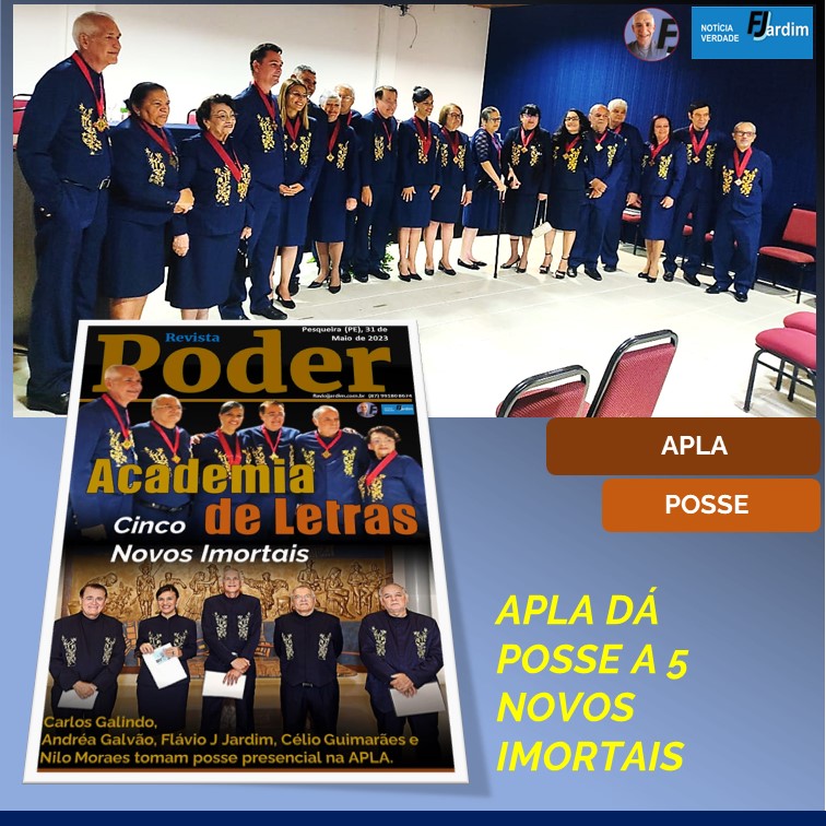 IMORTAIS | Enfim, a tão Aguardada Posse dos Novos Acadêmicos da Academia Pesqueirense de Letras e Artes (APLA)