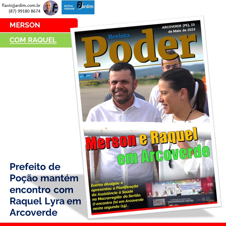 MERSON E RAQUEL LYRA | Prefeito de Poção Merson recebe governadora Raquel Lyra em Arcoverde