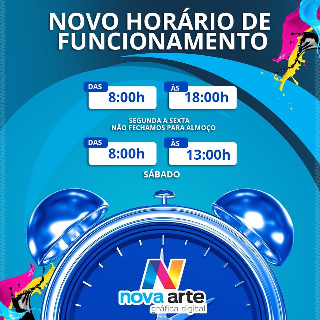 NOVA ARTE | Novo formato de horários no atendimento visa beneficiar o cliente da Nova Arte, em Pesqueira