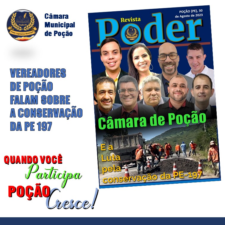 CÂMARA DE POÇÃO | Vereadores parabenizam e lembram que conservação da PE-197 “é uma luta de todos”