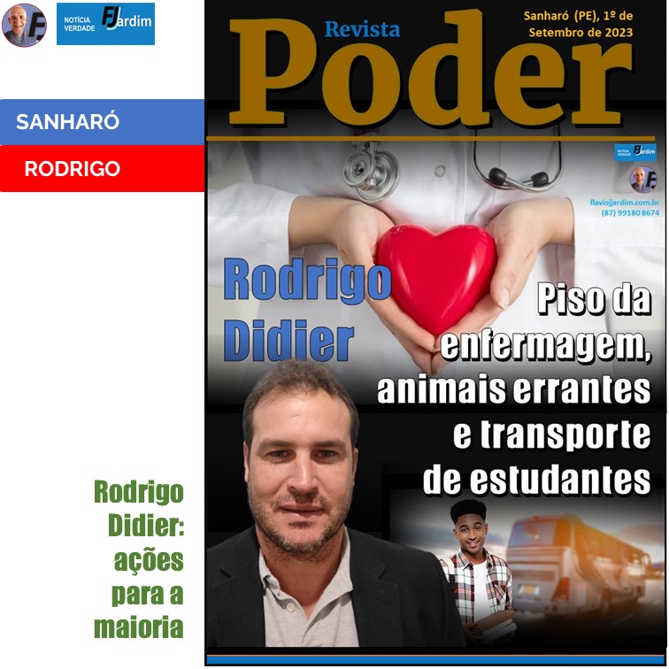 RODRIGO DIDIER | Transformando Sanharó com Iniciativas Essenciais. Piso de enfermagem e ações para a população