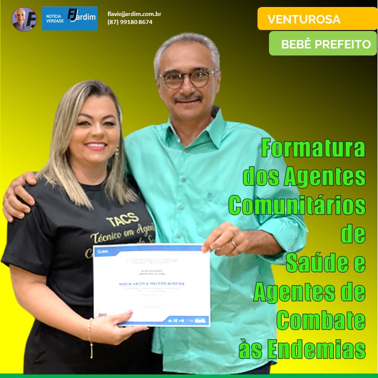 SAÚDE | Venturosa Celebra a Formatura dos Agentes Comunitários de Saúde e Agentes de Combate às Endemias: Uma Jornada de Dedicação à Saúde da Comunidade