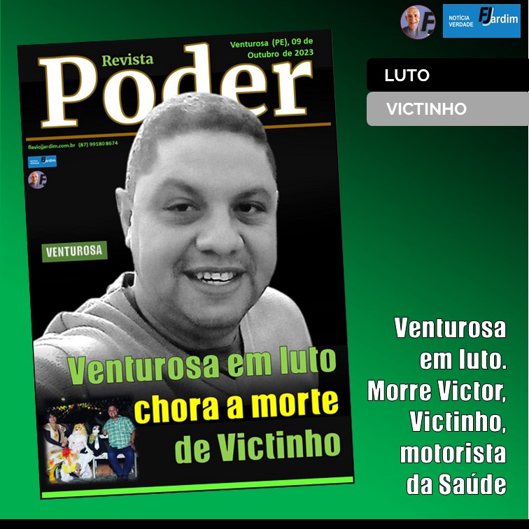 LUTO | Venturosa Chora a Perda do Motorista Victinho: Um verdadeiro Herói da Saúde que partiu