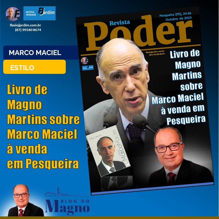 MACIEL | Livro de Magno Martins com a biografia de Marco Maciel à venda em Pesqueira