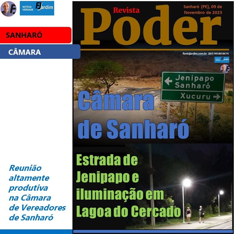 SANHARÓ | Câmara debate melhoria da estrada de Jenipapo, Iluminação em Lagoa do Cercado e Destaca Demandas Essenciais e Reconhece Méritos Desportivos