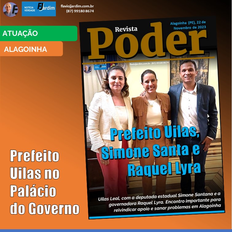 UILAS NO PALÁCIO | Prefeito de Alagoinha, Uilas Leal, com a deputada estadual Simone Santana e a governadora Raquel Lyra